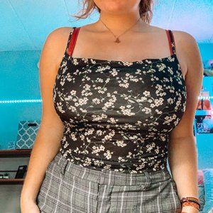 uo floral tank